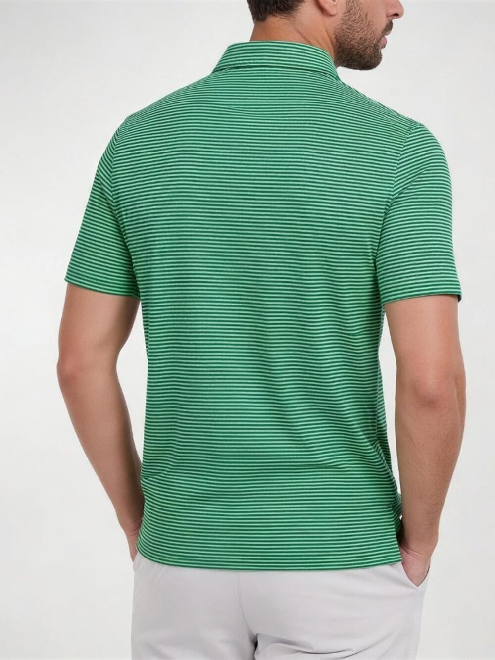 Mens Multicolor Polo Quick Dry Short Sleeve Golf Tee Moisture Wick Shirts - Picture 3 of 6